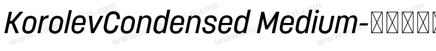 KorolevCondensed Medium字体转换